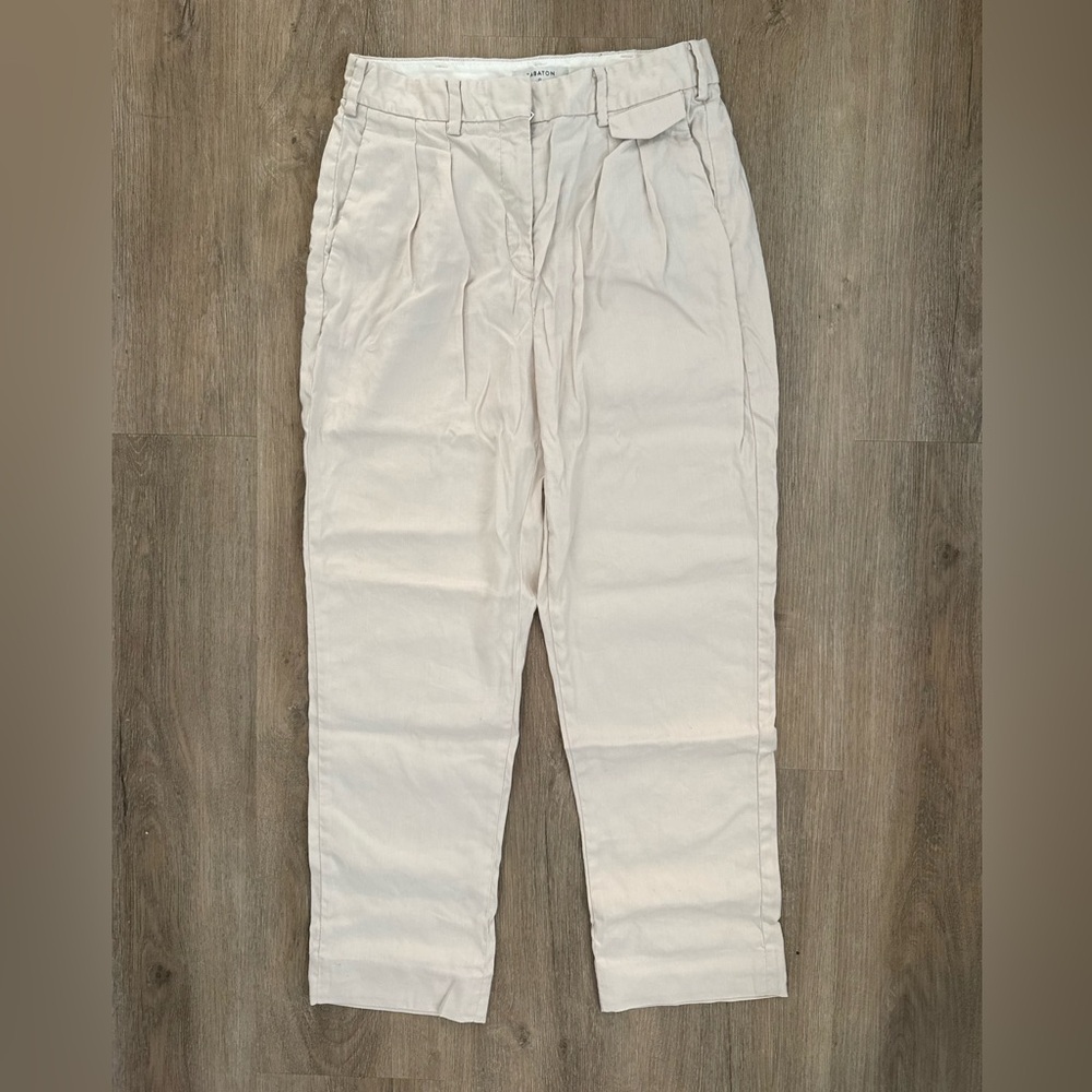 Aritzia Babaton Linen Blend Cropped Pants